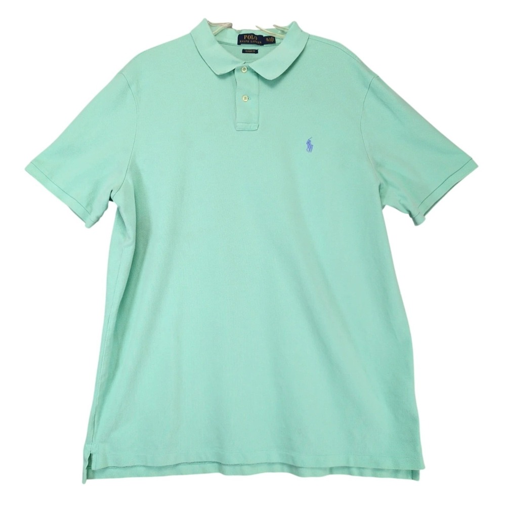 Polo Ralph Lauren Mint Green Shirt Mens XL Classic Fit Pony Logo Preppy Casual